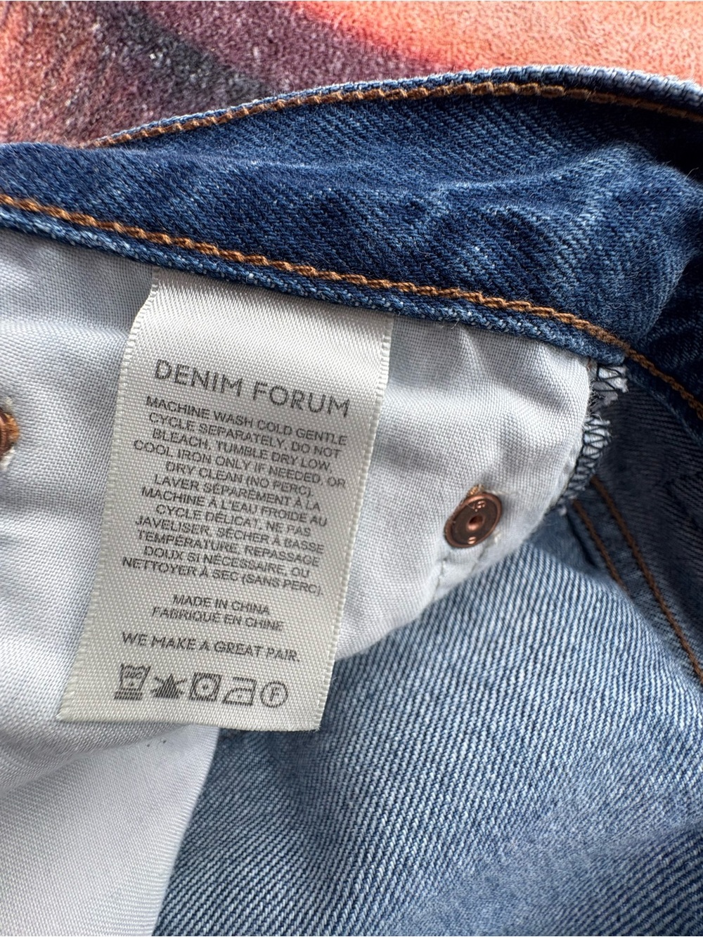 Aritzia Denim Forum The Joni High Rise Loose 29l Size 24 Blue Wash Everyday Wear - Picture 14 of 15